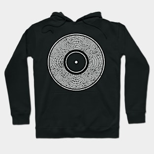 Vinyl record made of lines Hoodie